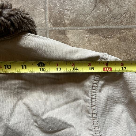 Vtg Y2K Abercrombie Adirondack Jacket Boys S Quilted Distressed Grunge Outdoor - Picture 12 of 13